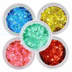 Torre De Glitter Encapsular Grande 5 Cores Torre De Glitter Encapsular Grande 5 Cores