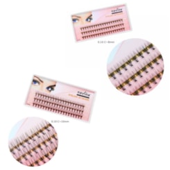 Tufos De Cílios Navina Profissional 0.10 Tamanho: 8mm Tufos De Cílios Navina Profissional 0.10 Tamanho: 8mm