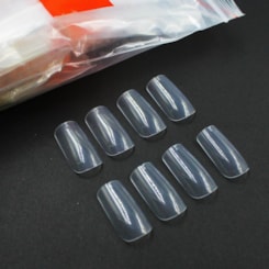 Unha Postiça Curvatura C Transparente 500un Unha Postiça Curvatura C Transparente 500un