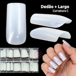 Unha Postiça Natural Curvatura C 100un Unha Postiça Natural Curvatura C 100un