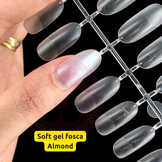 Unha Soft Gel Almond Sioux 240un 5619 para unhas