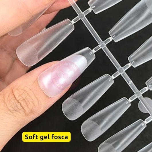 Unha Soft Gel D&Z Acrilica fosca Bailarina 240pcs 8614 para unhas