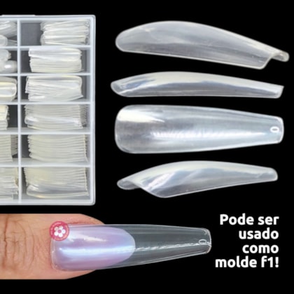 Unhas Postiças Bailarina Helen Color 240un 3639