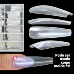 Unhas Postiças Bailarina Helen Color 240un 3639 Unhas Postiças Bailarina Helen Color 240un 3639