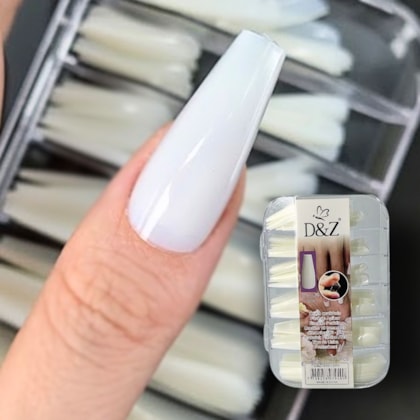 Unhas Postiças Bailarina Natural 120 Peças