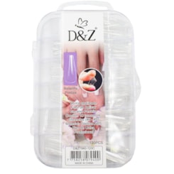 Unhas Postiças Bailarina Transparente 120 Peças 7940 Unhas Postiças Bailarina Transparente 120 Peças 7940