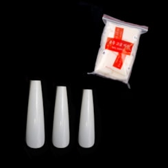 Unhas Postiças Ballerina Extra Longa Natural 500 UN Unhas Postiças Ballerina Extra Longa Natural 500 UN