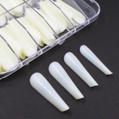 Unhas Postiças Mandorla Natural D&Z 100 Peças Unhas Postiças Mandorla Natural D&Z 100 Peças