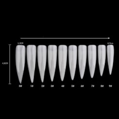 Unhas Postiças Stiletto Extra Longa Natural 500 Un Unhas Postiças Stiletto Extra Longa Natural 500 Un