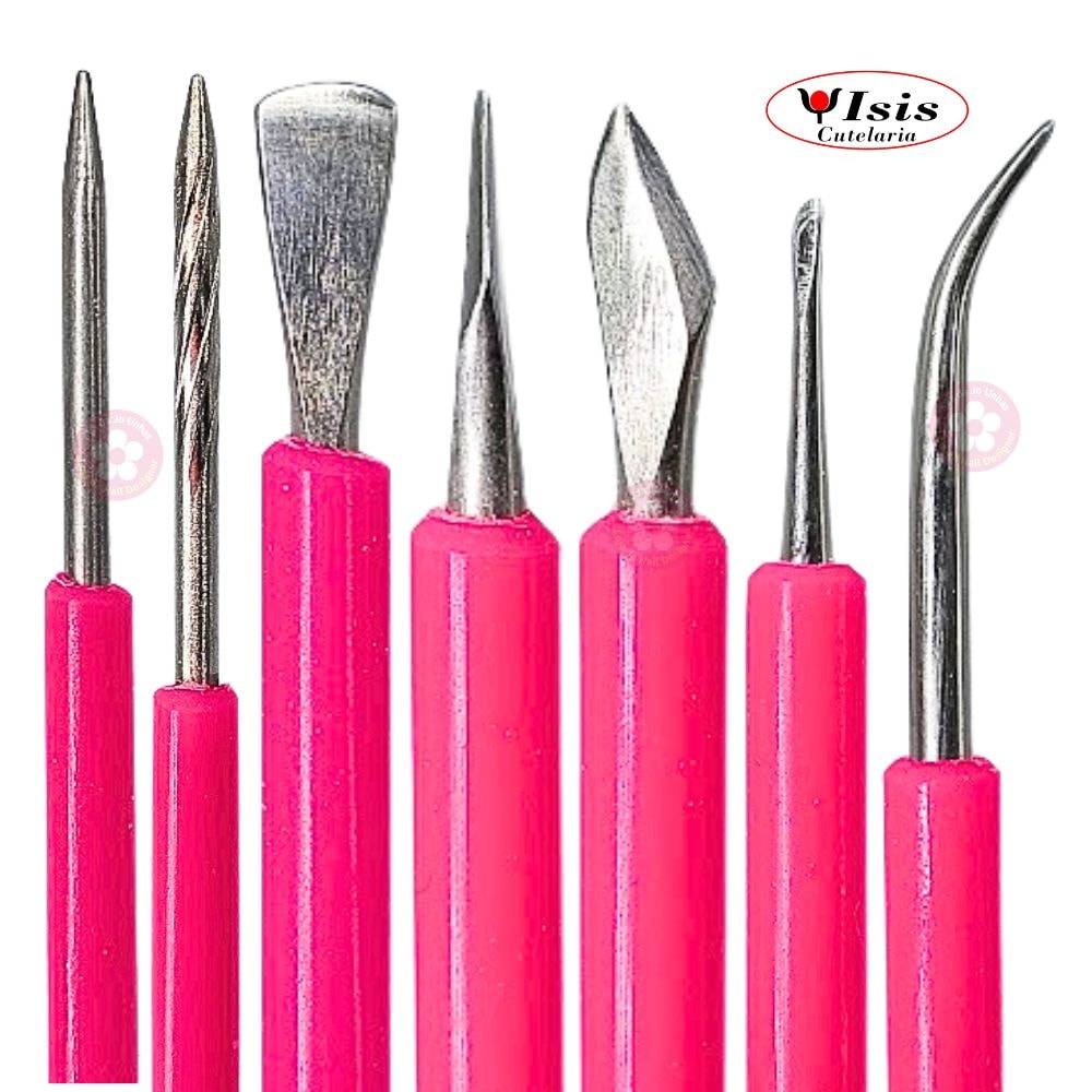 Kit com 4 espátulas para manicure Isis Cutelaria